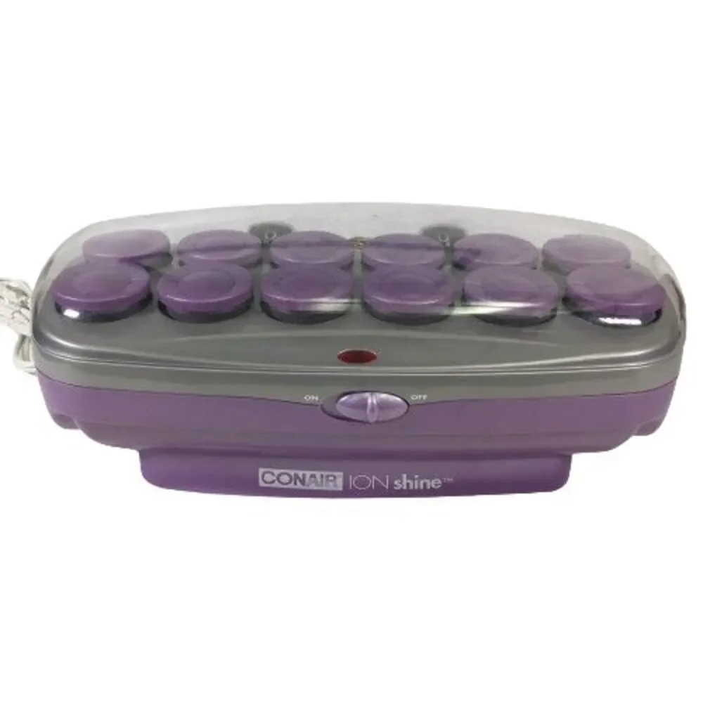 Conair Ion Shine Velvet Hot Rollers Hair Curlers Large 1.5